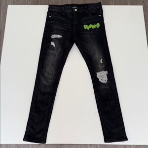 Black Legendary Rawyalty Jeans Size 14